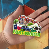 Kühlschrankmagnet für Fort Worth Texas USA 388