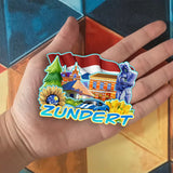 Магнит на холодильник для Zundert, Нидерланды, 1988 г.