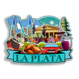Refrigerator Magnet for La Plata Argentina  2837
