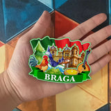 Kühlschrankmagnet für Braga Portugal 1954