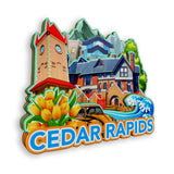 Refrigerator Magnet for Cedar Rapids Iowa USA  940