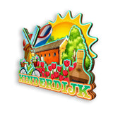 Refrigerator Magnet for Kinderdjk Netherlands  1989