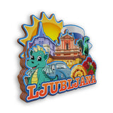 Refrigerator Magnet for Ljubljana Slovenia  2355