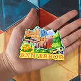 Refrigerator Magnet for Ann Arbor Michigan USA  995