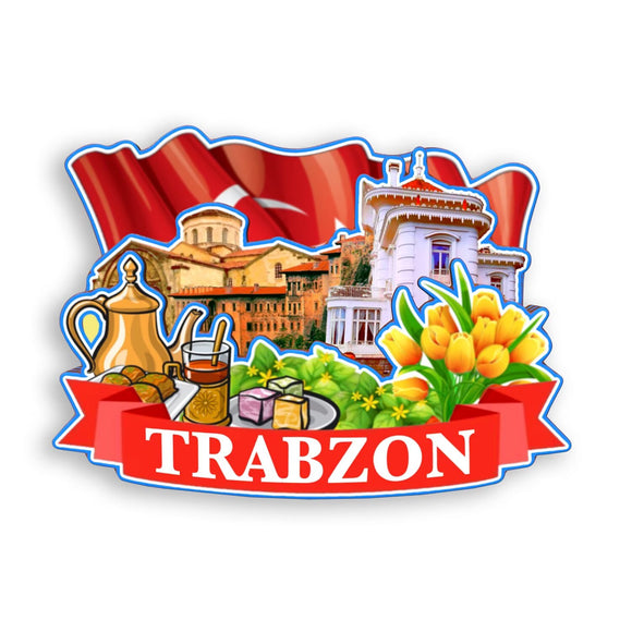 Kühlschrankmagnet für Trabzon, Türkei, 1652