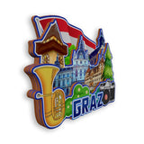 Kühlschrankmagnet für Graz Österreich 1587
