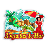 Refrigerator Magnet for Roquetas de Mar Spain  1384