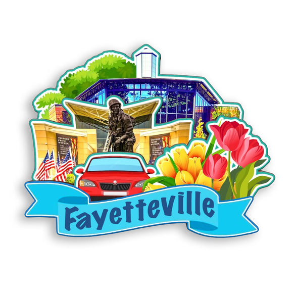 Refrigerator Magnet for Fayetteville Arkansas USA  332