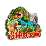 Магнит на холодильник для Санкт-Петербурга, Флорида, США 206