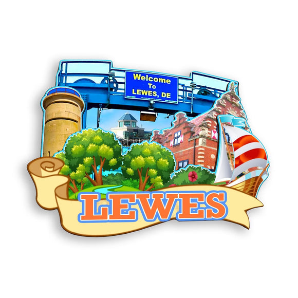 Refrigerator Magnet for Lewes Delaware USA  297