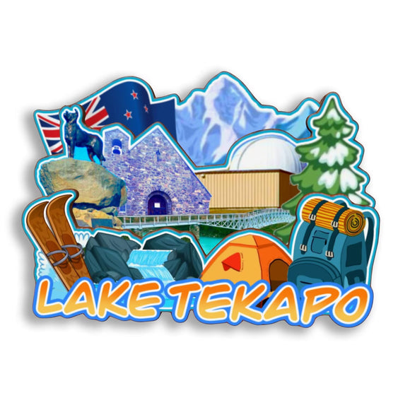 Refrigerator Magnet for Lake Tekapo New Zealand  2755