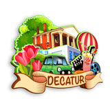 Kühlschrankmagnet für Decatur Alabama USA 360