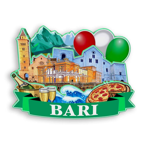 Refrigerator Magnet for Bari Italy  1287