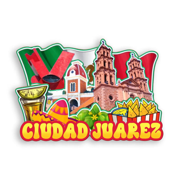 Refrigerator Magnet for Giudad Juarez Mexico  1820