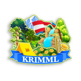 Kühlschrankmagnet für Krimml, Österreich 1612