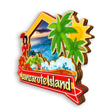 Kühlschrankmagnet für die Insel Lanzarote, Spanien 1423