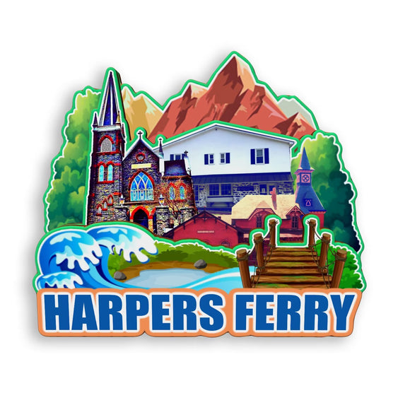 Refrigerator Magnet for Harpers Ferry West Virginia USA  909
