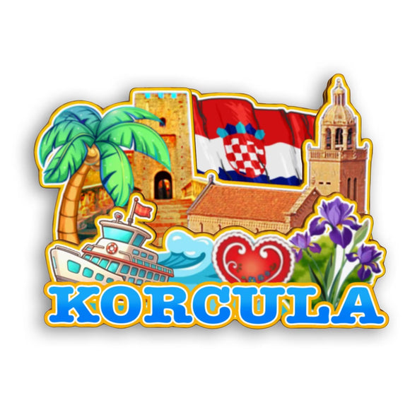 Refrigerator Magnet for Korcula Croatia  2235