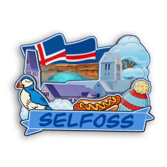 Refrigerator Magnet for selfoss Iceland  2253