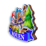 Refrigerator Magnet for Rouen France  1374