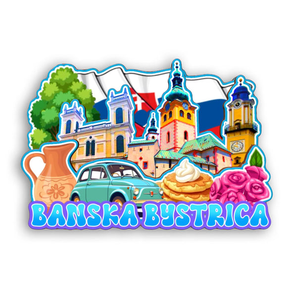 Refrigerator Magnet for Banska Bystrica Slovakia  2384