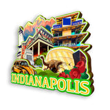 Refrigerator Magnet for Indianapolis Indiana USA  933