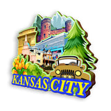 Kühlschrankmagnet für Kansas City Kansas USA 950