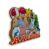Refrigerator Magnet for Aalborg Denmark  2074
