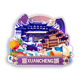 Refrigerator Magnet for Xuancheng, Anhui, China  751