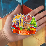 Refrigerator Magnet for Leon Spain  1507