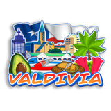Refrigerator Magnet for Valdivia Chile  2843