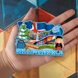 Refrigerator Magnet for Skaftafell Iceland  2259
