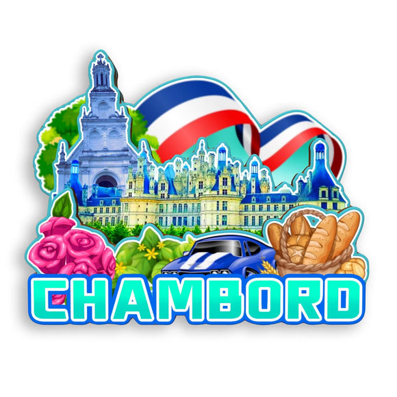 Refrigerator Magnet for Chambord France  1341
