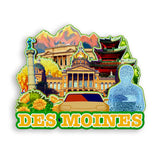 Refrigerator Magnet for Des Moines Iowa USA  938