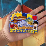 Refrigerator Magnet for Bucharest Romania  2316
