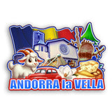 Refrigerator Magnet for Andorra la Vella Andorra  2405