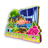 Refrigerator Magnet for Greenville South Carolina USA  1130