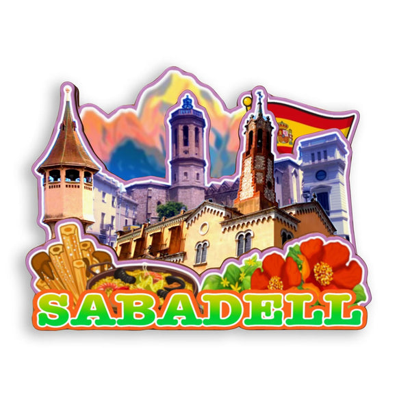 Refrigerator Magnet for Sabadell Spain  1525