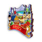 Kühlschrankmagnet für Brünn, Tschechien 2087