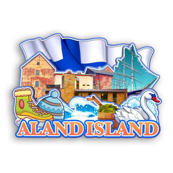Refrigerator Magnet for Aland island Finland  2353