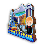 Refrigerator Magnet for Seydisfjordur Iceland  2250