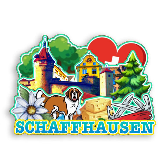 Refrigerator Magnet for Schaffhausen Switzerland  2064