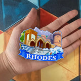 Refrigerator Magnet for Rhodes Greece  1711