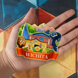 Kühlschrankmagnet für Wichita Kansas USA 947