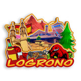 Refrigerator Magnet for Logrono Spain  1579
