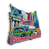Refrigerator Magnet for Clermont-Ferrand France  1318