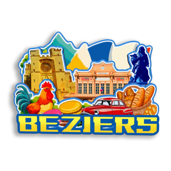Refrigerator Magnet for Beziers France  2629