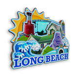 Магнит на холодильник для Лонг-Бич, Вашингтон, США, 906