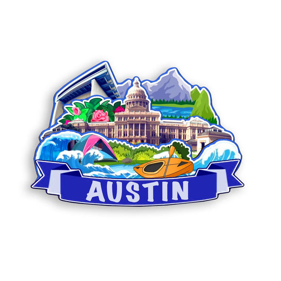 Kühlschrankmagnet für Austin Texas USA 386