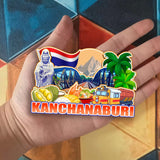 Refrigerator Magnet for Kanchanaburi Thailand  2809